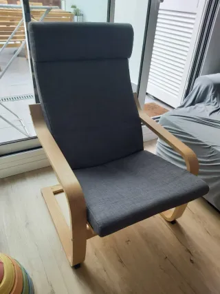 Sillón Poäng IKEA Tela y Madera