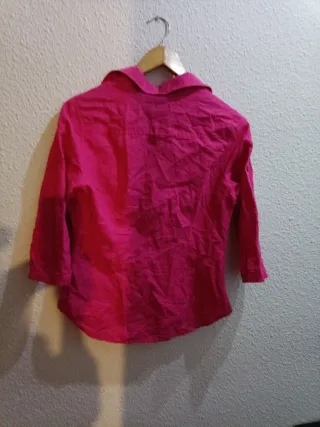 Camisa H&M Rosa Manga 3/4