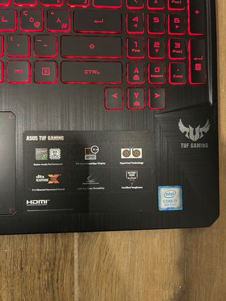 Portatile Gaming Asus Nero e Rosso