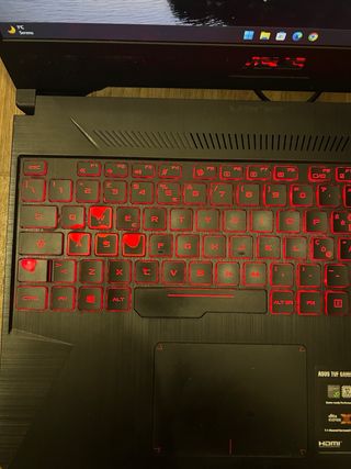 Portatile Gaming Asus Nero e Rosso