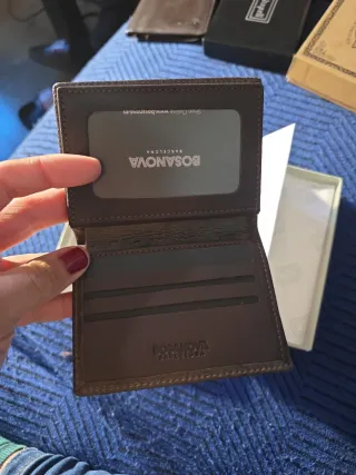 Cartera Bosaniva Beige y Azul