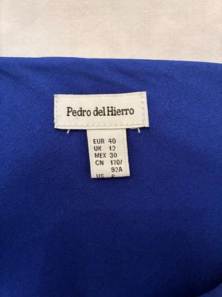Vestido Pedro del Hierro Azul