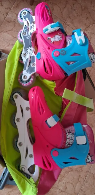 Patines en línea infantiles con bolsa