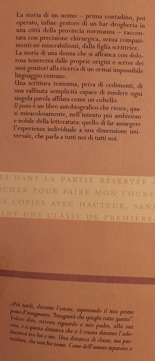 Il posto di Annie Ernaux