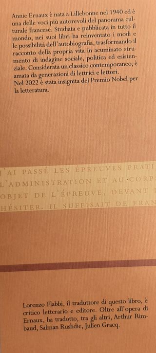 Il posto di Annie Ernaux