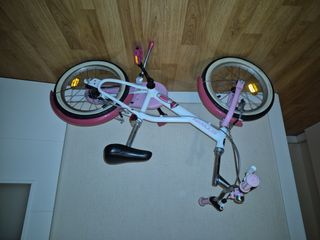 Bicicleta infantil BTWIN rosa y blanca