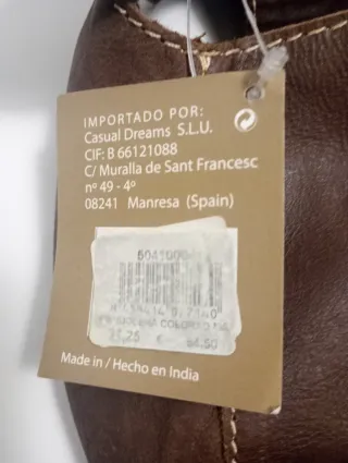 Bandolera Dayaday Piel Marrón. Herrajes dorado