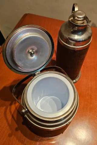 Jarra Termo y Cubitera Vintage