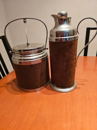 Jarra Termo y Cubitera Vintage