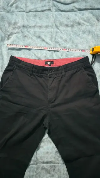 Pantalón Chino Slim Fit Negro Talla S-M