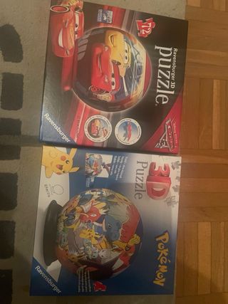 Puzzle 3D Ravensburger Cars 72 piezas y otro de Po