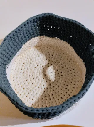 Cesta grande crochet