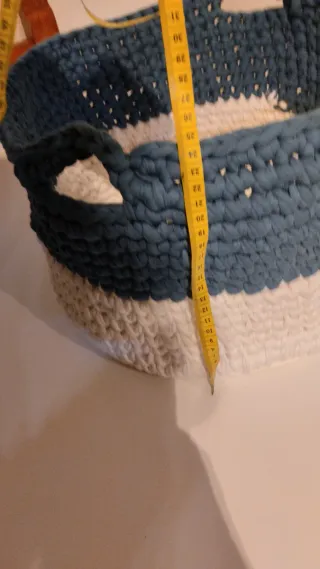 Cesta grande crochet