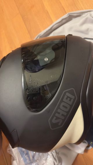 Casco Moto Shoei NXR Negro con Rayas