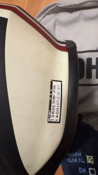 Casco Moto Shoei NXR Negro con Rayas