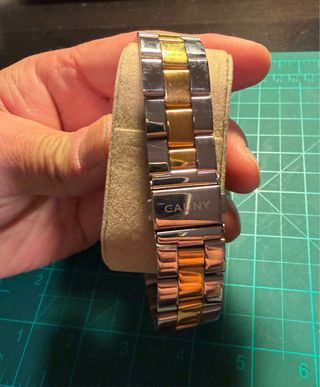 Reloj Cauny Caballero Acero Dorado y Plateado