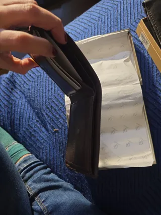 Cartera ADAPELL Cuero Genuino Marrón