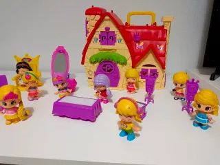 Lote Pinypon Castillo Princesa y casa maletín