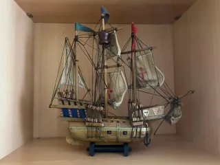 Maqueta Carabela Santa María 32x36cm