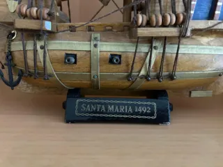 Maqueta Carabela Santa María 32x36cm