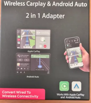Adattatore Wireless 2-in-1 per CarPlay & Android