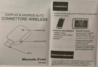 Adattatore Wireless 2-in-1 per CarPlay & Android