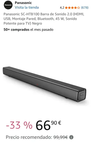 Barra de Sonido Panasonic