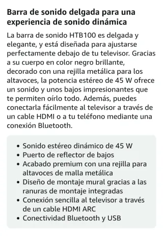 Barra de Sonido Panasonic