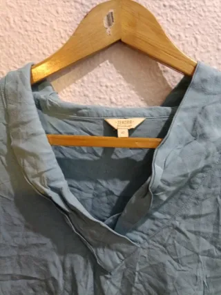 Blusa manga 3/4 azul