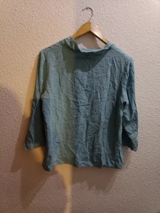 Blusa manga 3/4 azul