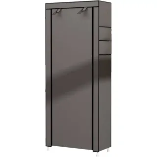 Armario Zapatero Tela Gris Con Puertas NUEVO