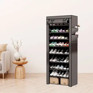 Armario Zapatero Tela Gris Con Puertas NUEVO