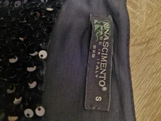 Vestido Negro Brillante Talla S