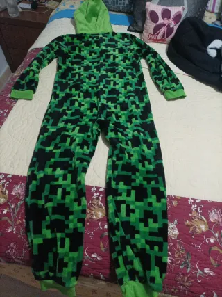 Pijama Creeper Minecraft Niño Talla 10/11 años