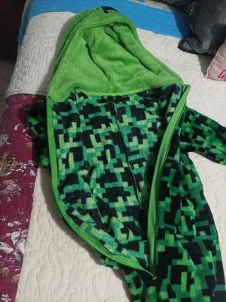 Pijama Creeper Minecraft Niño Talla 10/11 años