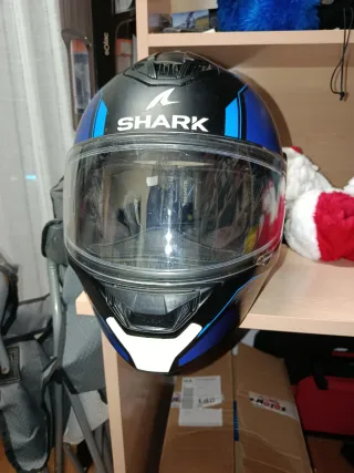 Casco Shark Integral Azul y Negro
