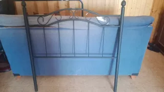 Cabecero de forja negro