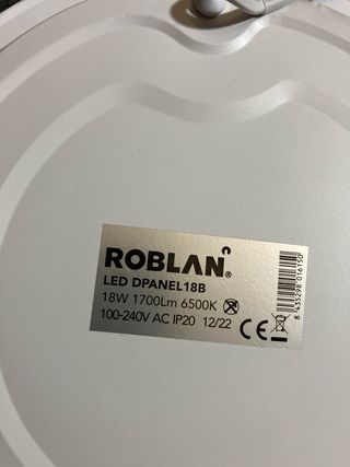 Luz LED 18W Panel Empotrar