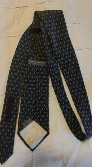 Corbata Jean-Louis Scherrer Azul y Marrón