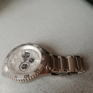 Reloj caballero Lanscotte Cronógrafo Plata/Blanco