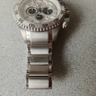 Reloj caballero Lanscotte Cronógrafo Plata/Blanco