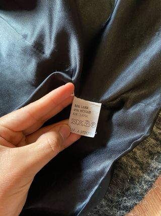 Abrigo largo lana mujer XL