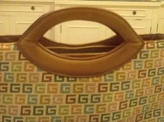 Bolso de lona con monograma multicolor