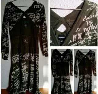 Vestido Desigual Talla M Jersey Botines Zapato