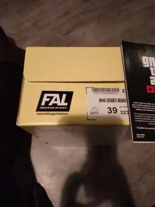 Zapatos Ir40 levante negro Fal