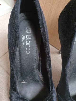 Zapatos de tacón negros Blanco talla 39