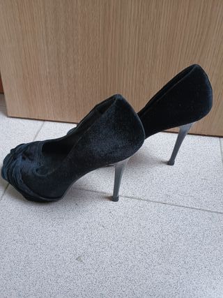 Zapatos de tacón negros Blanco talla 39