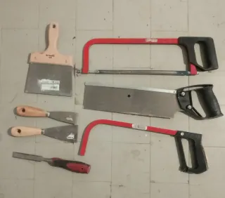 Lote Herramientas: Sierras, Espátulas y lima