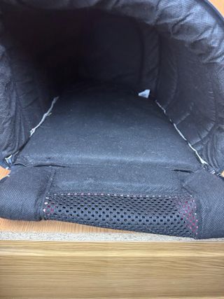 Transportín blando camuflaje rosa.