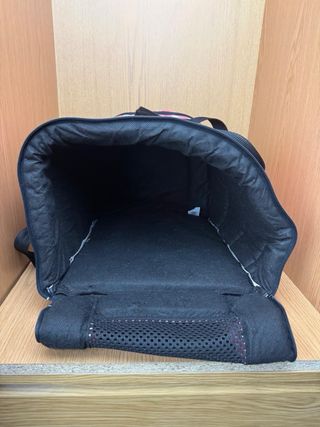 Transportín blando camuflaje rosa.